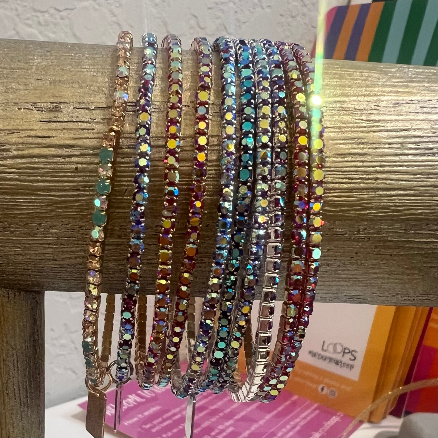 NEW Intention Charms with Rhinestone Bracelet