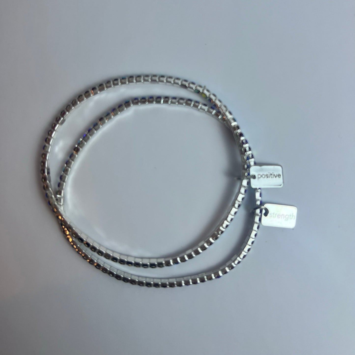 NEW Intention Charms with Rhinestone Bracelet